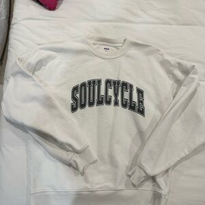 SoulCycle White Crewneck Sweatshirt